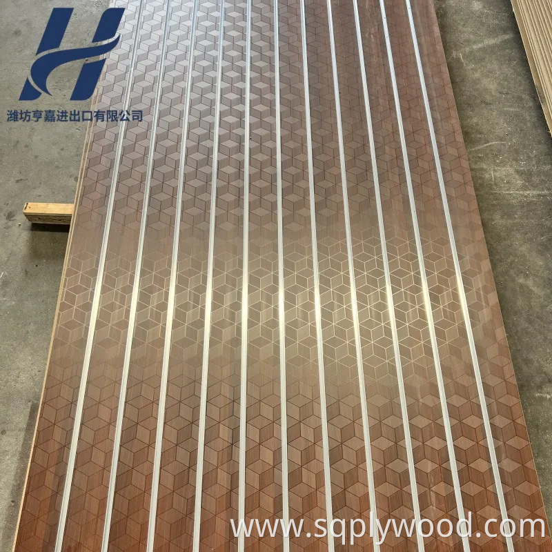 Cheap Price 15mm 17mm 18mm Slotted Decorative Wall Panel Melamine Slot MDF Board Panels